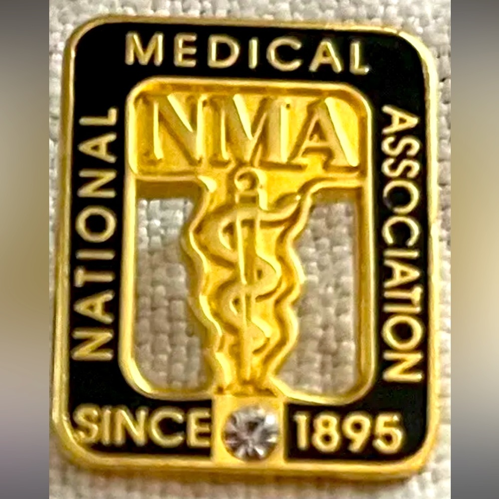 Vintage NMA Since 1895 Enamel Lapel Pin National Medical Association
Rhinestone